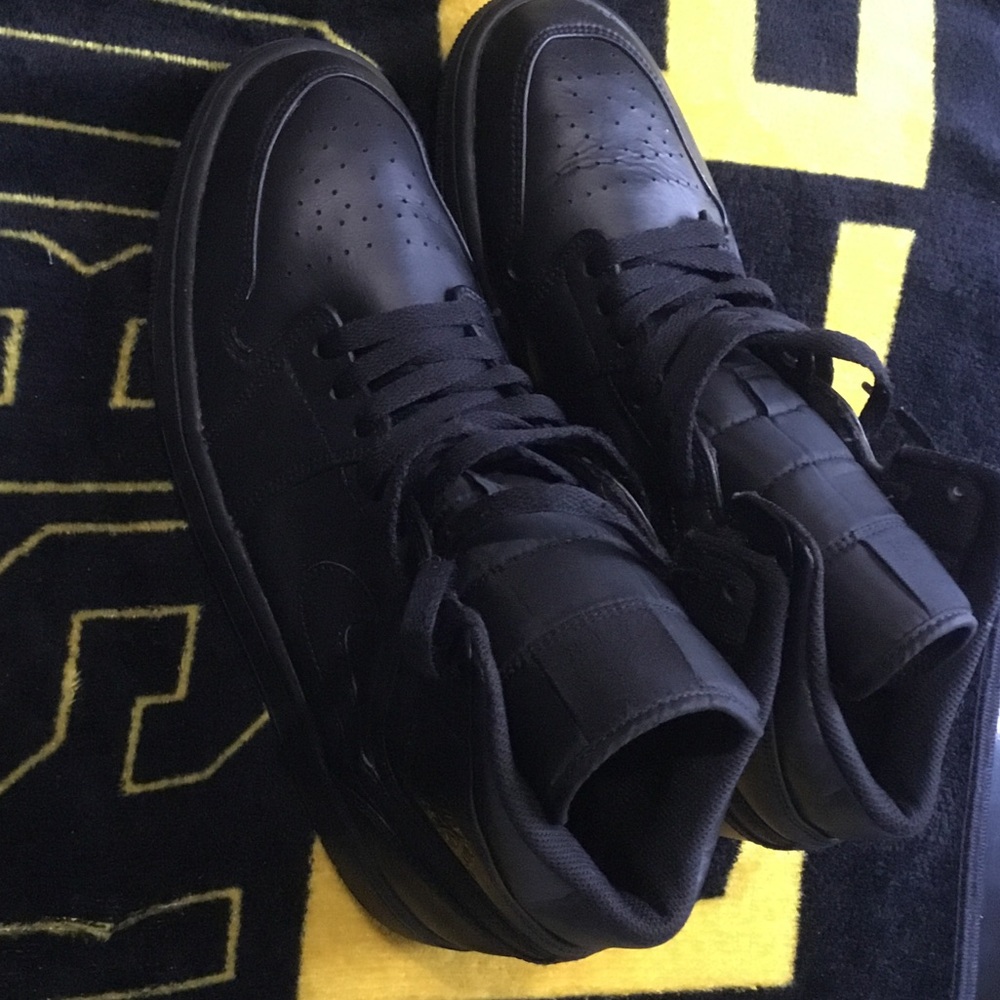Jordan Black High-Top Sneakers